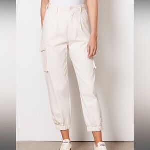 Monroe Utility Pant in Off White Ivory XL NWT